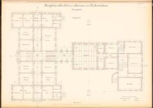 Lehrerseminar, Peiskretscham: Grundriss EG 1:100