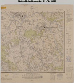 Topografische Karte 5209 Siegburg