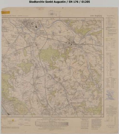 Topografische Karte 5209 Siegburg
