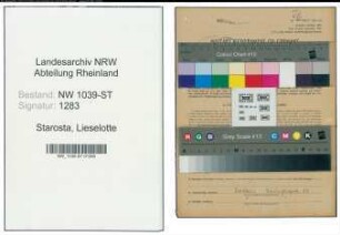 Entnazifizierung Lieselotte Starosta , geb. 07.05.1919 ()