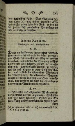 Achtes Kapittel. Wirkungen der Wechselfieber.