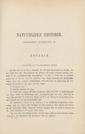 Natuurlijke historie. Dertiende afdeeling, C. Botanie. Onderzoek van plantaardige vetten