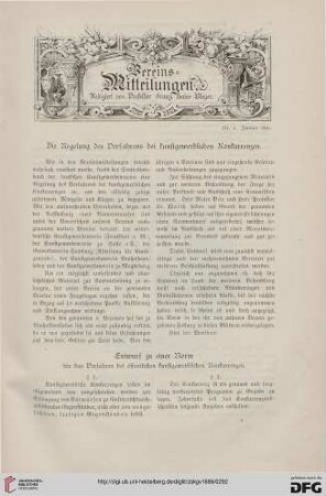 Vereinsmitteilungen Nr. 4 (Januar 1886)