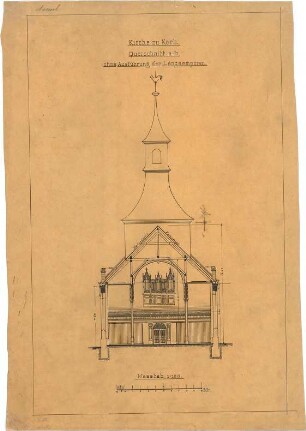 Dolmetsch, Heinrich; Korb; Ev. Pfarrkirche, Restaurierung - Querschnitt