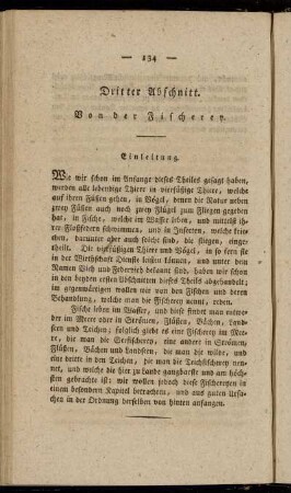 Dritter Abschnitt. Von der Fischerey