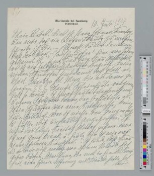 Brief an Alice Bensheimer