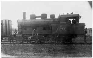 Güterzug -Tenderlokomotive .