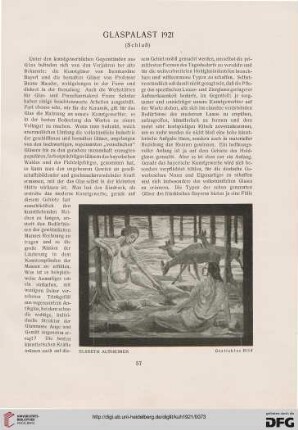 Glaspalast 1921, [3]: die kunstgewerbliche Abteilung