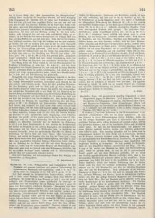 244-245 [Rezension] Staehelin, Hans, Die gnostischen Quellen Hippolyts in seiner Hauptschrift gegen die Häretiker