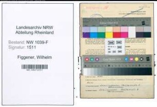 Entnazifizierung Wilhelm Figgener , geb. 03.09.1905 (Bueroangestellter)