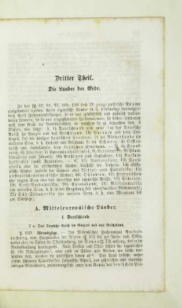 Dritter Theil. Die Länder der Erde