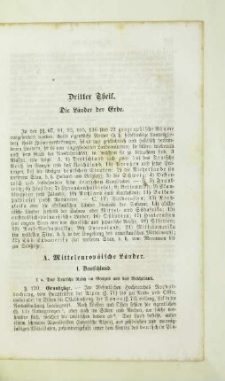Dritter Theil. Die Länder der Erde