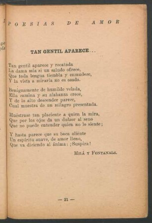 Tan gentil aparece...