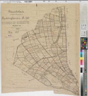 Recklinghausen, Stadt und Ksp. (Recklinghausen), Zusammenlegung Recklinghausen, Übersichtskarte