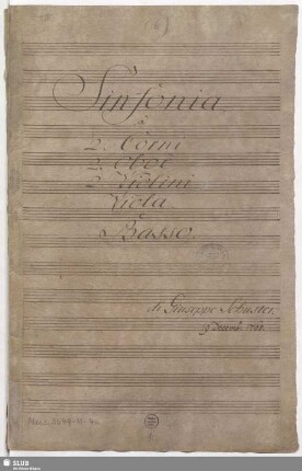 Symphonies - Mus.3549-N-4a : D