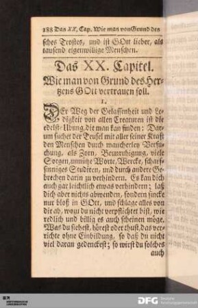 Das XX. Capitel.