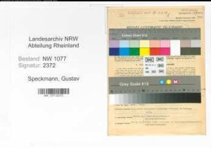 Entnazifizierung Gustav Speckmann , geb. 30.06.1891 (Polizist)