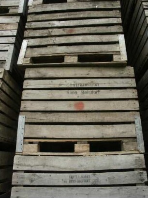 Holzkisten für Äpfel