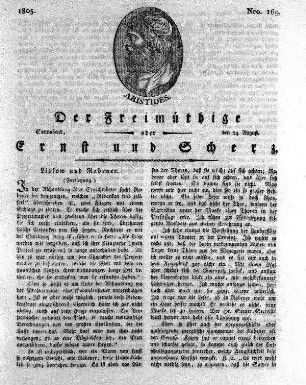 Nro. 169, Sonnabend den 24. August