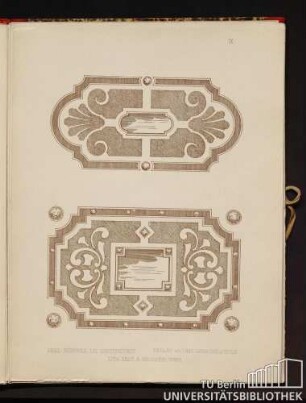 IX. [Motive für Rasen- und Blumen-Parterres.]