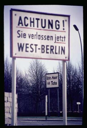 Grenze Brand. Tor 13.4.69.