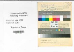 Entnazifizierung Georg Reinmuth , geb. 06.01.1907 (Polizist)