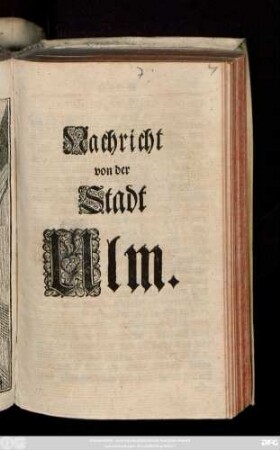 Nachricht von der Stadt Ulm