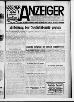 Essener Anzeiger. 1919-1940