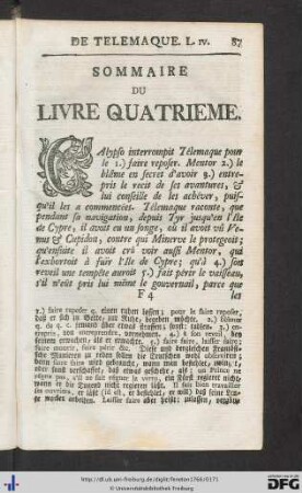 Livre Quatrieme