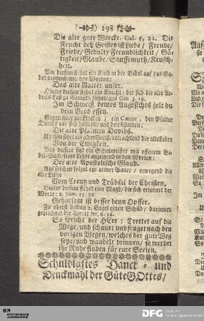 Schuldigstes Danck- und Denckmahl der Güte Gottes...