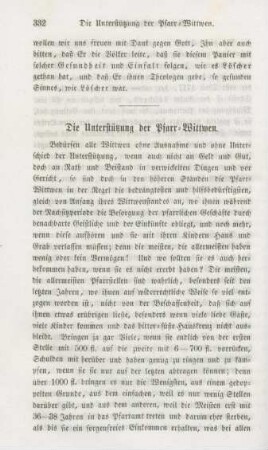 332-335 Die Unterstützung der Pfarr-Wittwen
