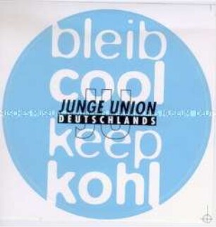 Aufkleber der Jungen Union zur Bundestagswahl 1998