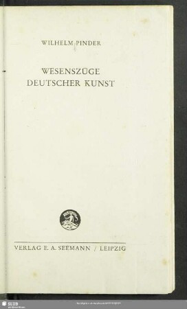 Wesenszüge deutscher Kunst