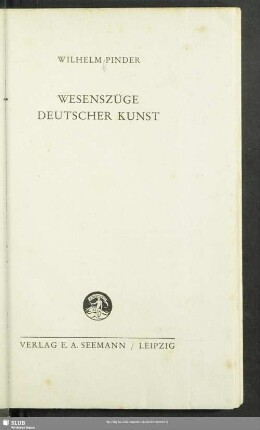 Wesenszüge deutscher Kunst
