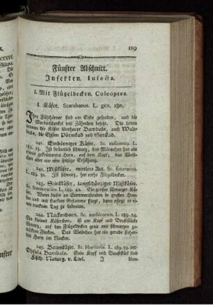 Fünfter Abschnitt Insekten. Insecta