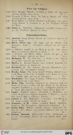 Schwarzkunstblätter (Nr.1447-1572)