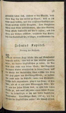 Zehntes Kapitel. Rettung der Unschuld.