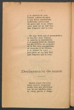 Declaración de amor
