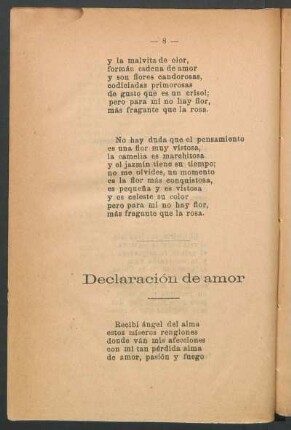 Declaración de amor