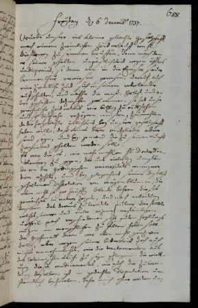 Freytag d 6 decemb 1737