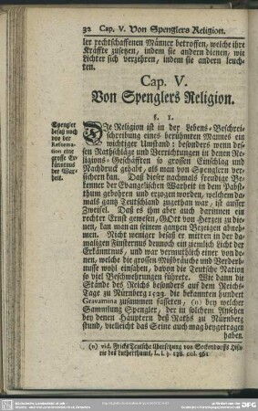 Cap. V. Von Sprenglers Religion