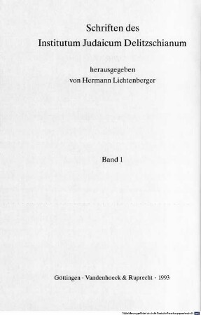 Begegnungen zwischen Christentum und Judentum in Antike und Mittelalter : Festschrift für Heinz Schreckenberg