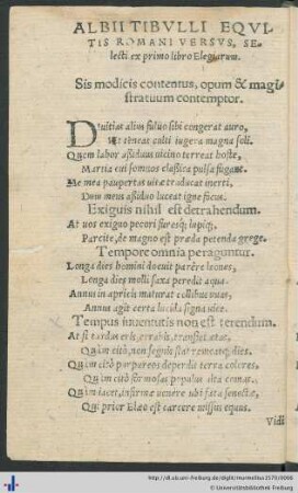Ex elegiis Tibulli