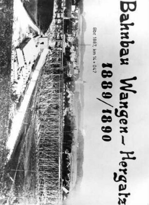 Hergatz Bau Argenbrücke Baugerüst