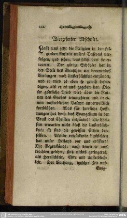 Vierzehnter Abschnitt