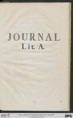Journal Lit. A.