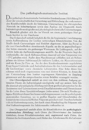 Das pathologisch-anatomische Institut.