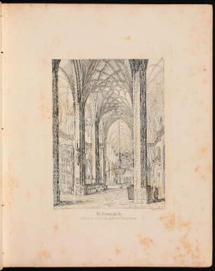 5. St. Lorenzkirche. Ansicht vom Chor aus gegen den Haupteingang. - Sankt Lorenz, Nürnberg, Innenansicht