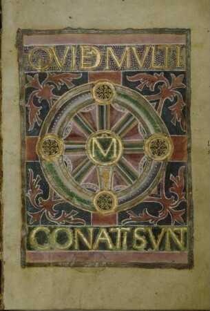 Evangeliar-Fragment: Initialseite zum Lukasevangelium, fol. 1r