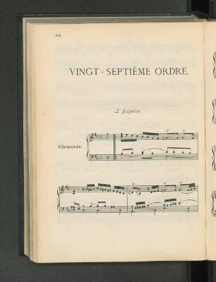 Vingt-Septième Ordre.